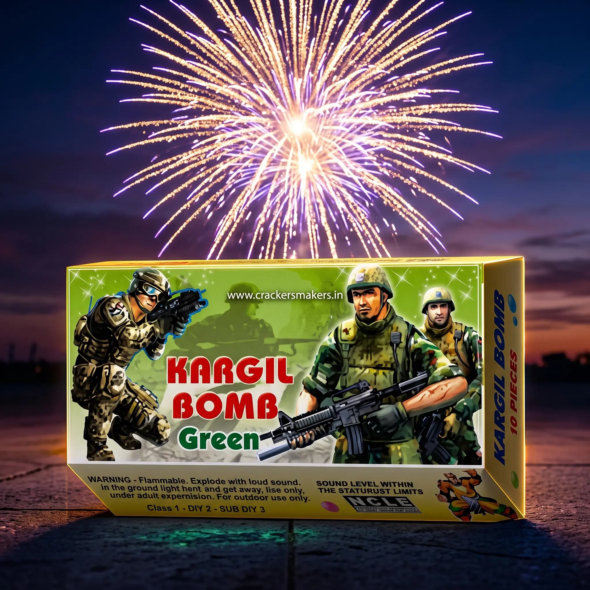 Kargil bomb green (10 piece)